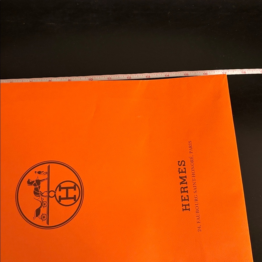Hermes Orange Shopping Bag - Picture 5 of 11